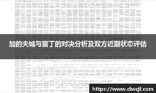 加的夫城与雷丁的对决分析及双方近期状态评估